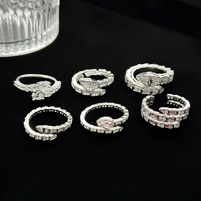 Full Diamond Open Female Cold Wind Rings