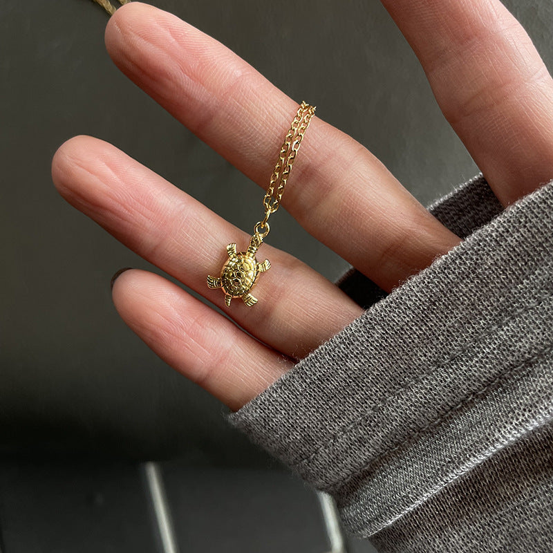 No Fading Chain Heart-shaped Double-sided Square Necklaces