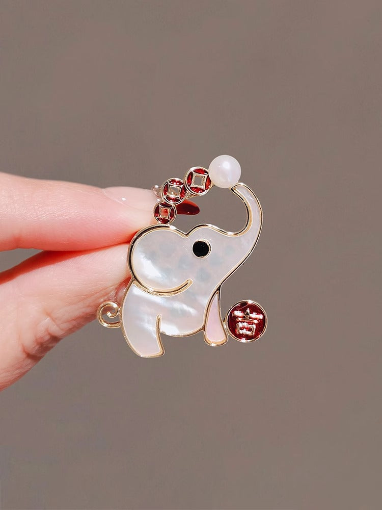 Golden Pearl Corsage Wheat Brooch Female High-grade Brooches
