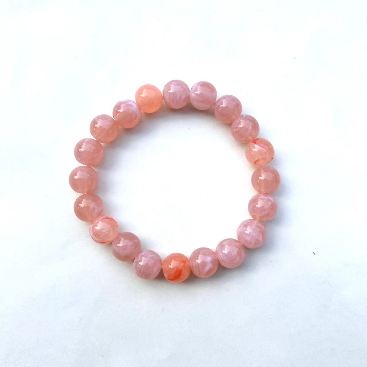 Children's Crack Bead Letter Candy Color Golden Balls Bracelet