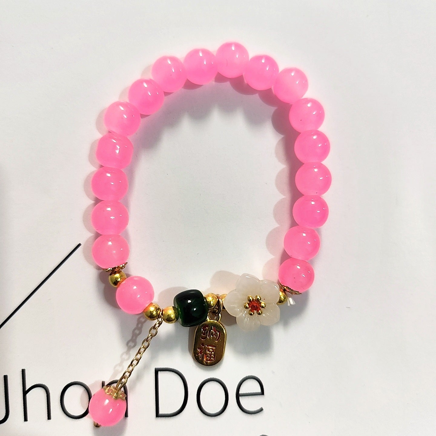 Colorful Gold Lotus Seedpod Cultural Creative Imitation Jade Scenic Bracelet