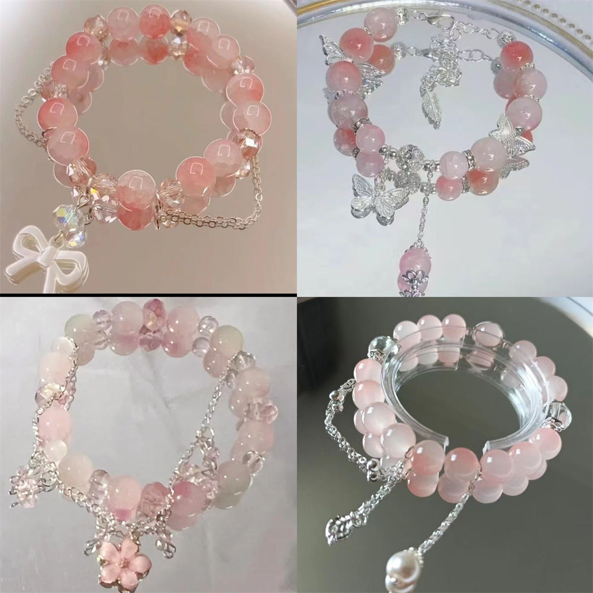 Female Design Sweet Cute Princess Colored Glaze Girlfriends Bracelets