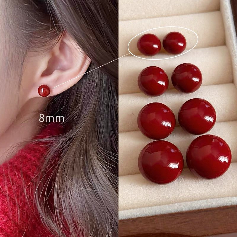 Women's Bean Pearl For Retro Style Elegant Earrings