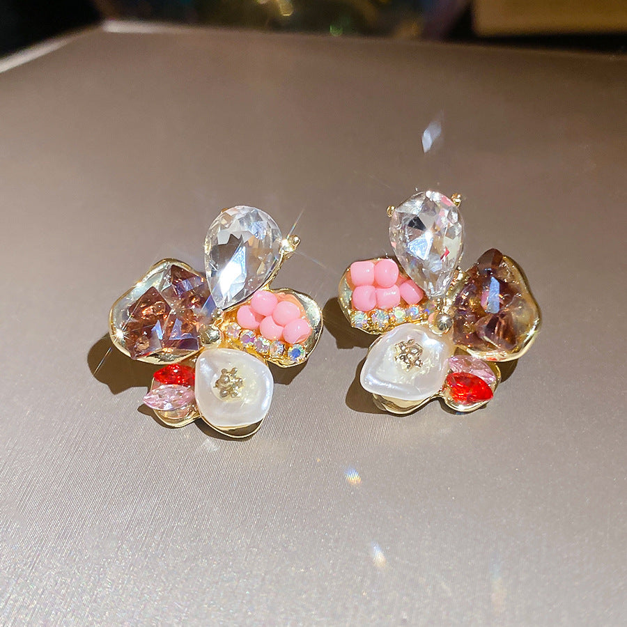 Color Flower Pearl Sweet Unique Beautiful Rings