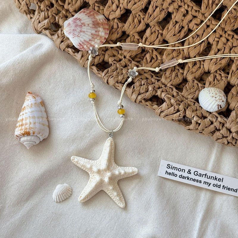 Women's Seaside Wear Accessory Island Vacation Style Sweater Necklaces