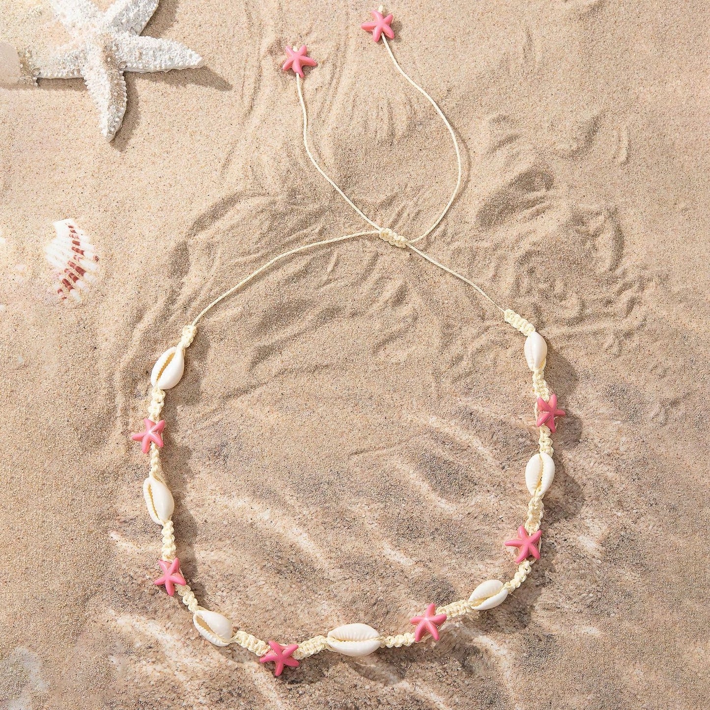 Holiday Ocean Style Cartoon Shell Design Starfish Necklaces
