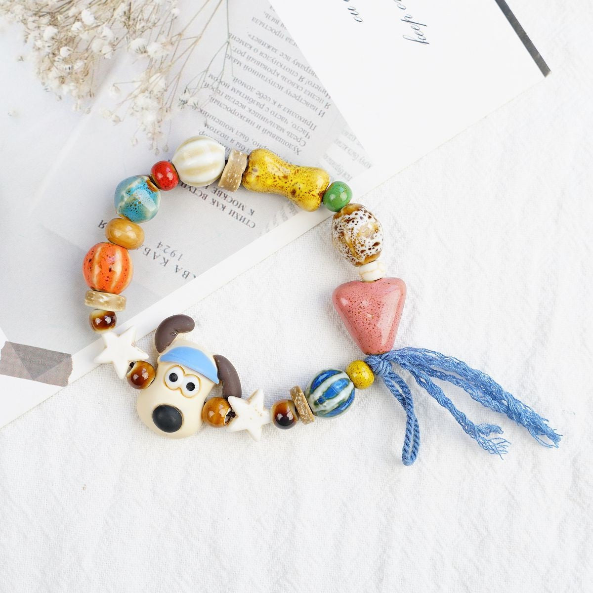 Women's Ceramic Beaded Fresh Antique Ethnic Style Simple For Summer Bracelets