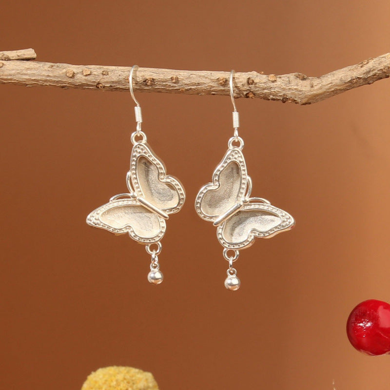 Ethnic Minority Style Handmade Miao Sier Earrings