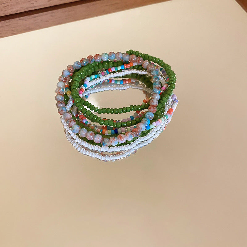 Bohemian Style Stack Beads High-grade Dopamine Bracelets