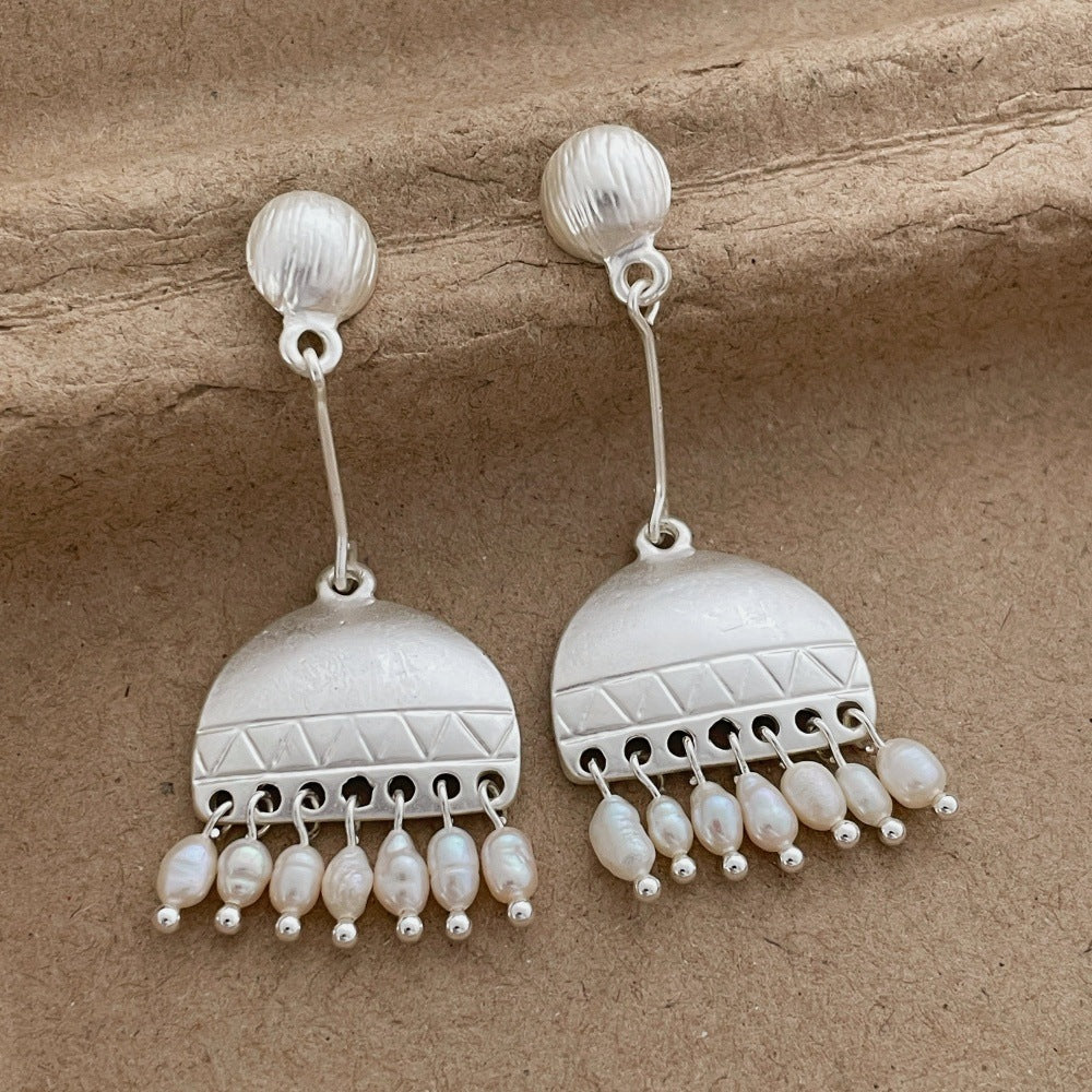 Geometric Fashion High Sense Chinese Unique Graceful Personality Irregular Earrings