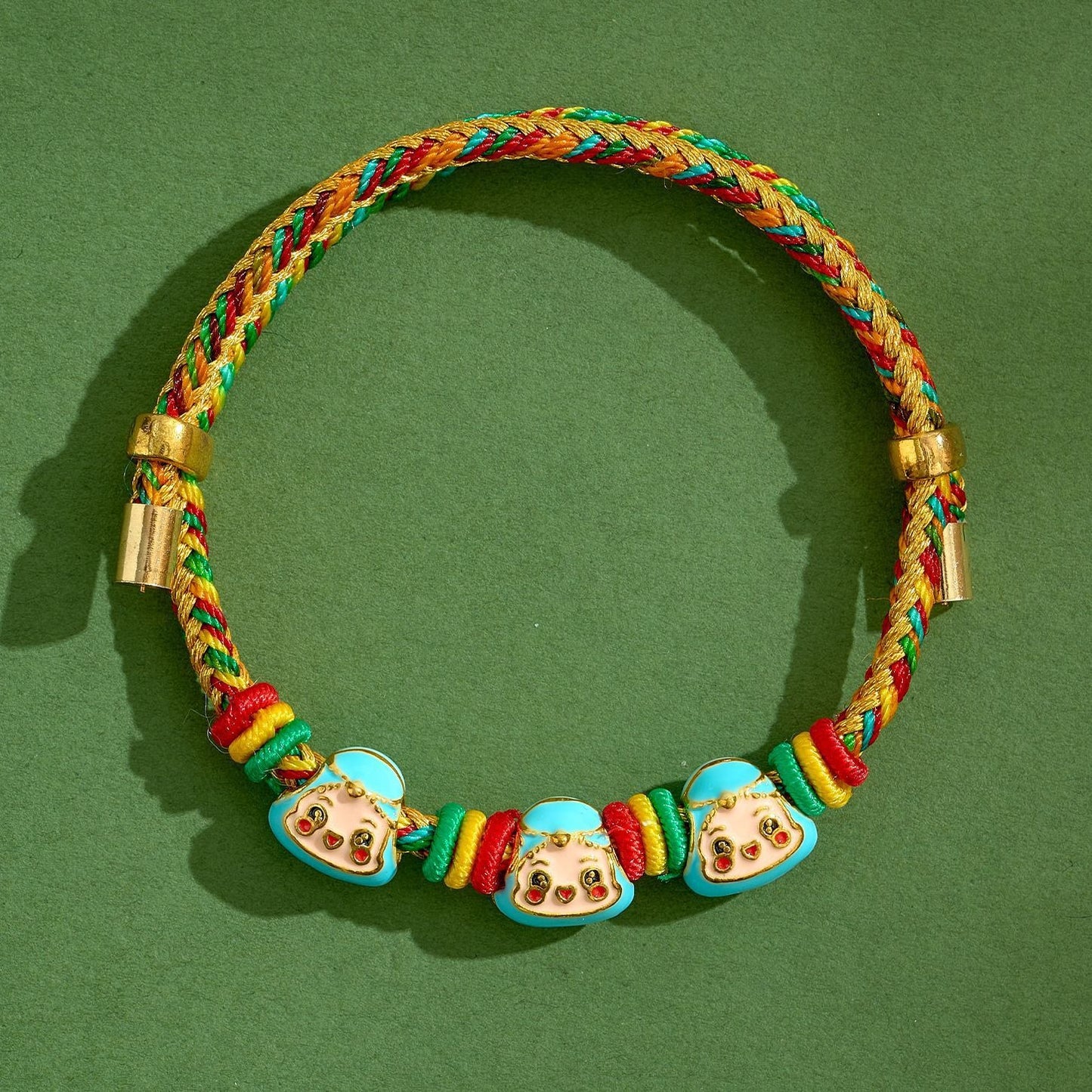 Dragon Boat Festival Colorful Rope Small Red Hand-woven Tiger Head Bracelet