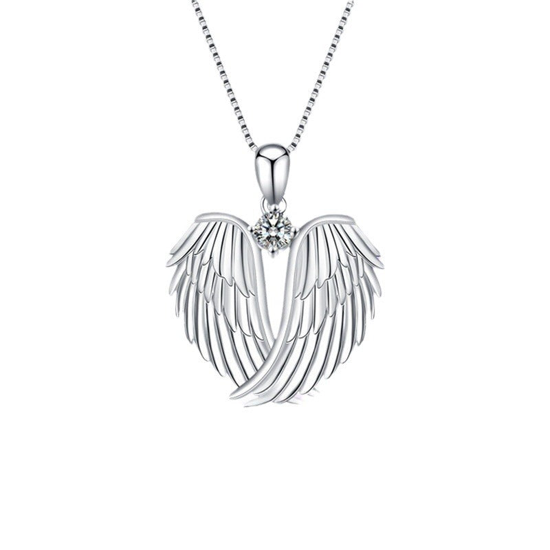 Cool Angel Wings Feather Creative Popular Necklace