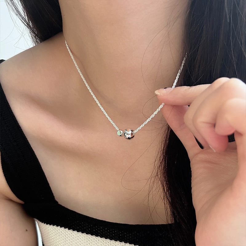 Women's Golden Bean Clavicle Chain Light Luxury Necklaces