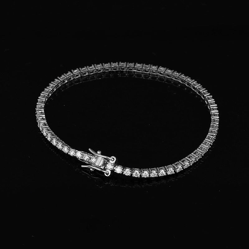 Sier Diamond Moissanite Minimalist Light Luxury Bracelets