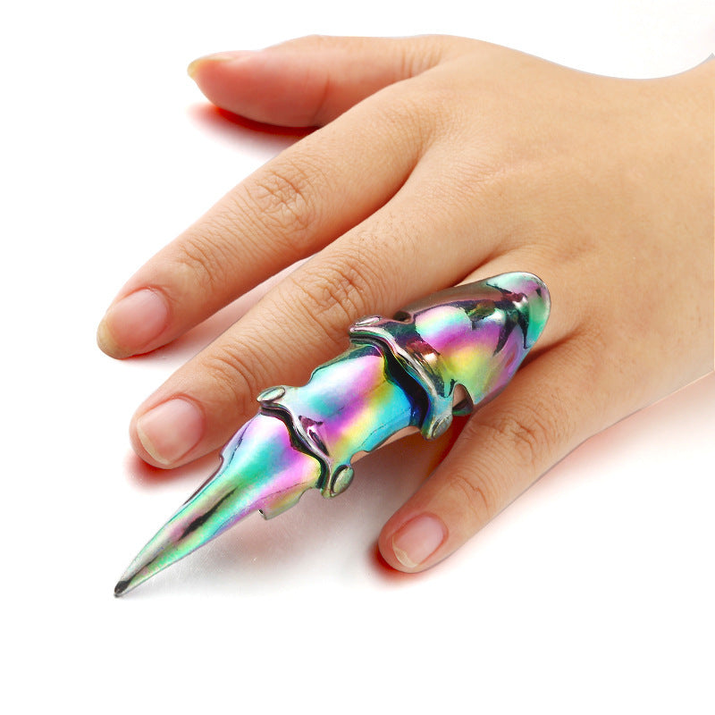 Men's Geometric Personalized Punk Rock Hip Hop Fashion Party Color Three Ring