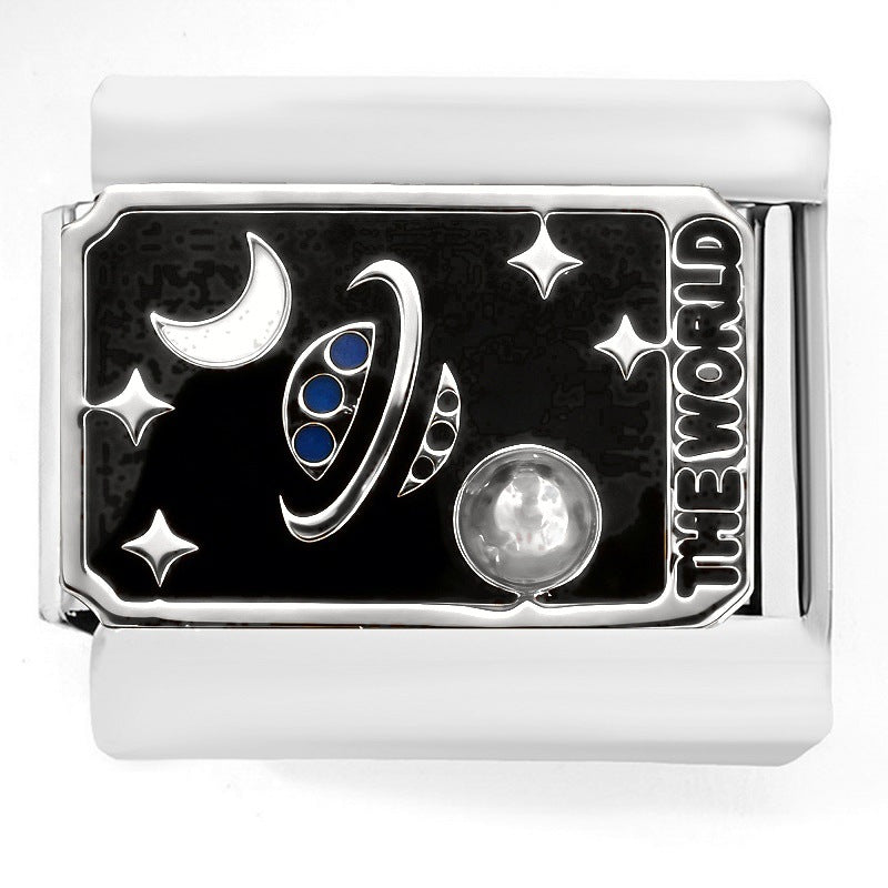 Sponge Treasure Cartoon Love Smiley Module Stainless Steel Bracelet
