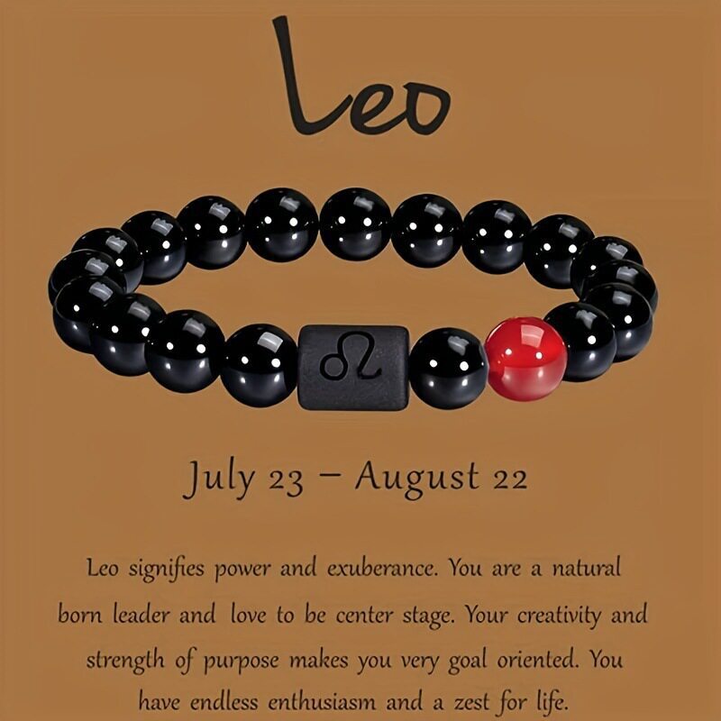 Xi Twee Constellation Elastic Tigereye Agate Bracelet