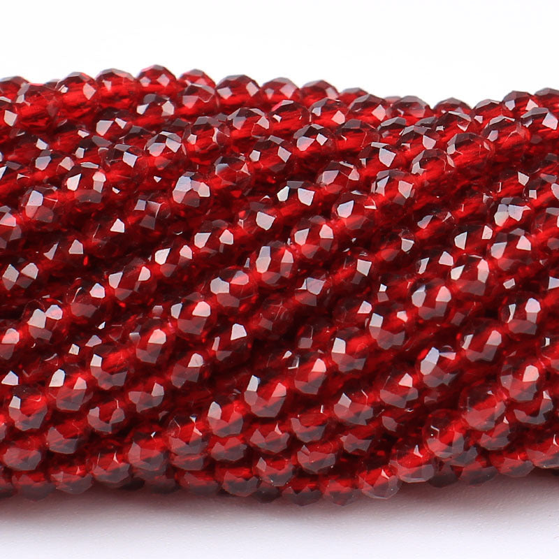 Transparent Glass Surface Cutting Beads Handmade Jewelry Accessories