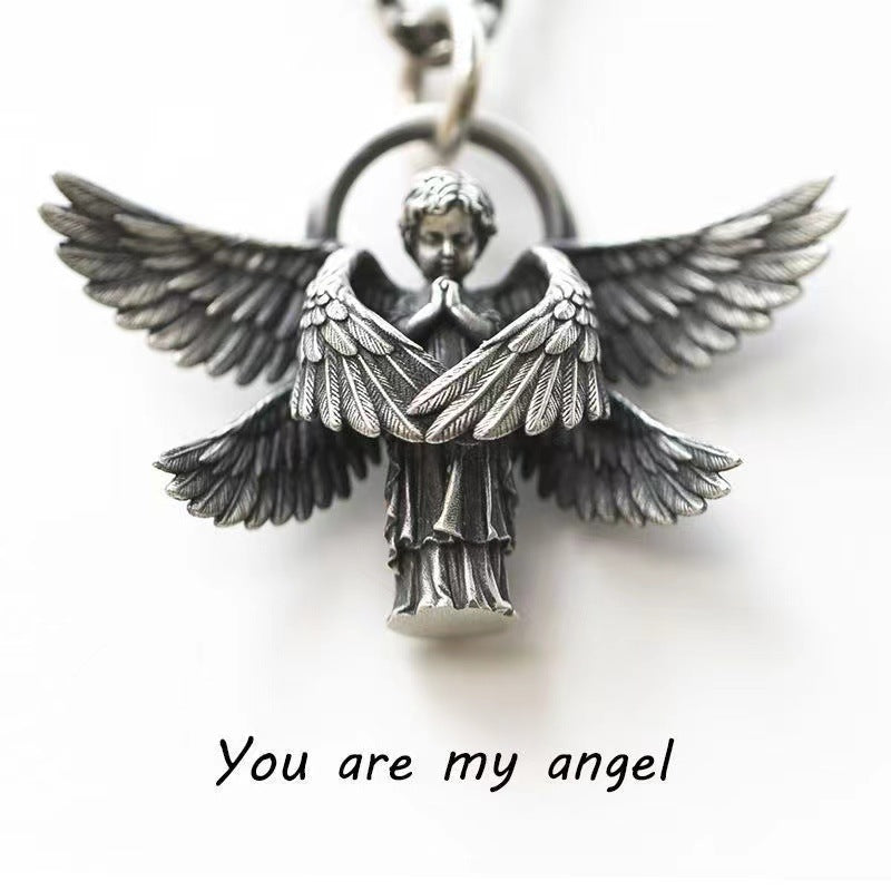 Women's & Men's Wing Angel Couple Personalized Creative Gift Necklaces