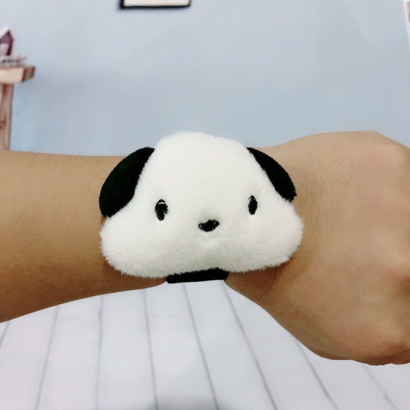 Children's Plush Cartoon Pop Cute Sun Flower Couple Female Dinosaur Slap Bracelet