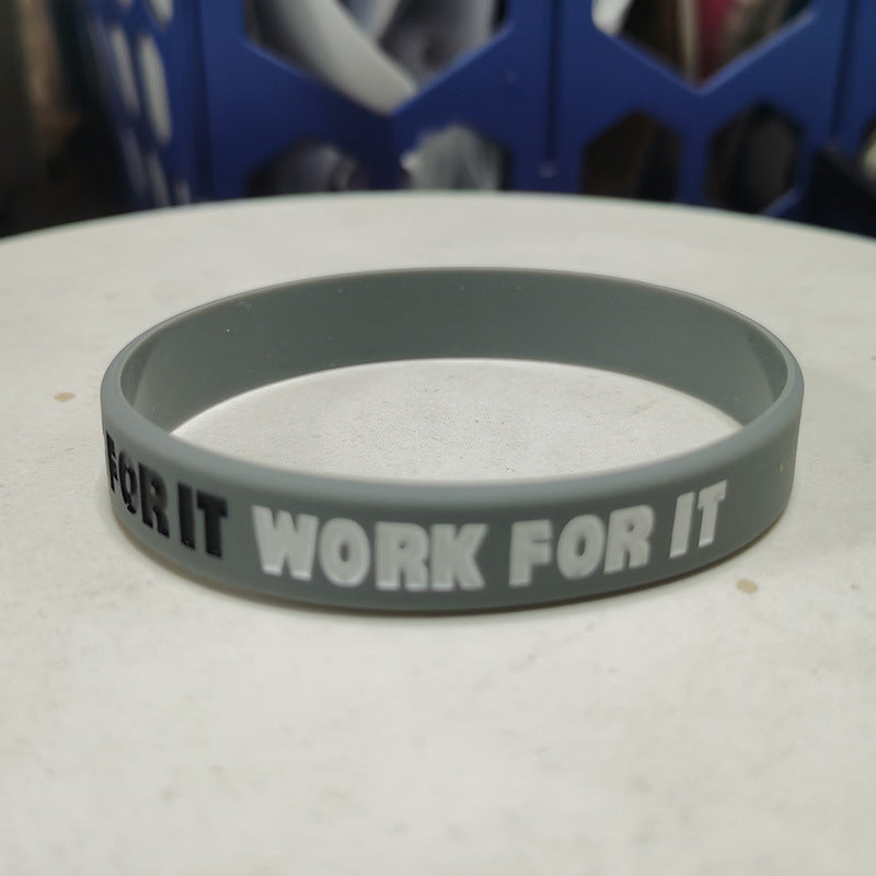 Inspirational Silicone Male Female Personality Simple Wrist Bracelet