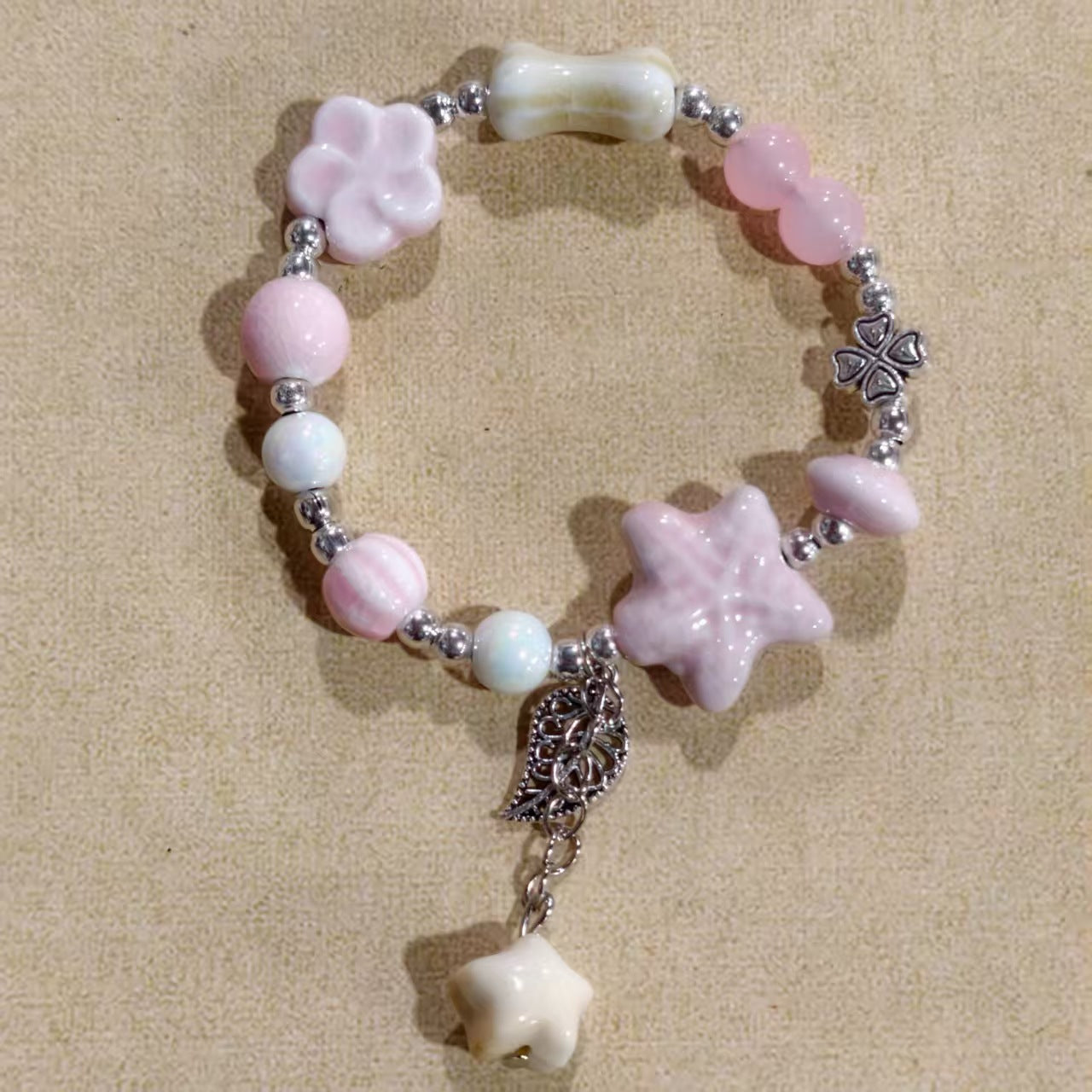 Alloy Ceramic Ethnic Style Single Handmade Filament Bracelet