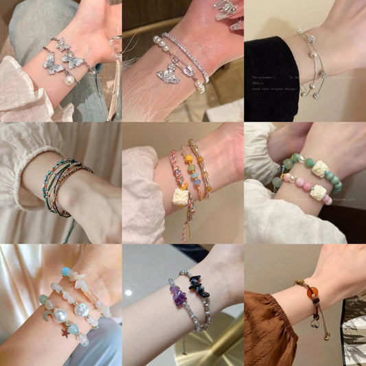 For Summer Chinese Ethnic Style Simple Light Luxury Design Wrist Bracelets