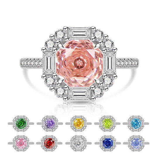 Female Gold Plated Fashion Luxury High Carbon Ring
