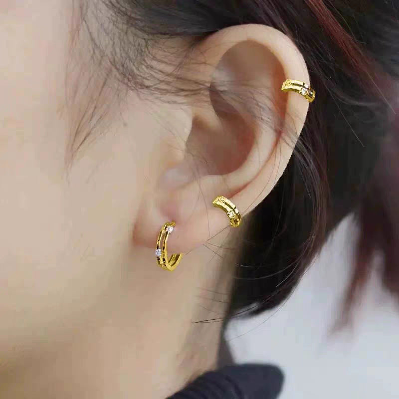Refined Grace Small Clip High-grade Eardrops Female Sleeping No Need Ear Buckle