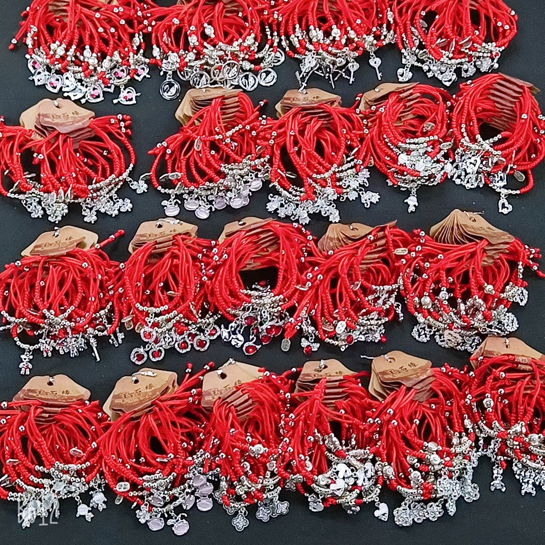 Women's & Men's Dragon Life Red Rope Woven Carrying Bracelets