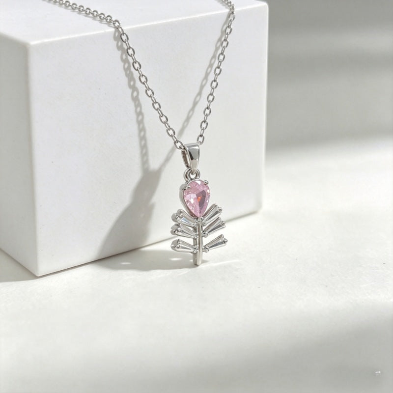 Luxury Copper Micro Female Swan Love Ocean Series Necklace