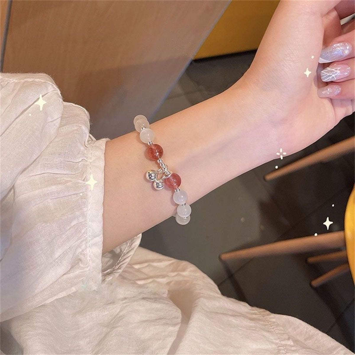 Opal Light Luxury Minority High-grade Girlfriends Trendy Simple Bracelet