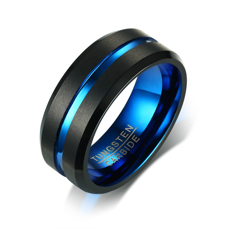 Men's Index Finger Bottle Opening Tungsten Trendy Rings