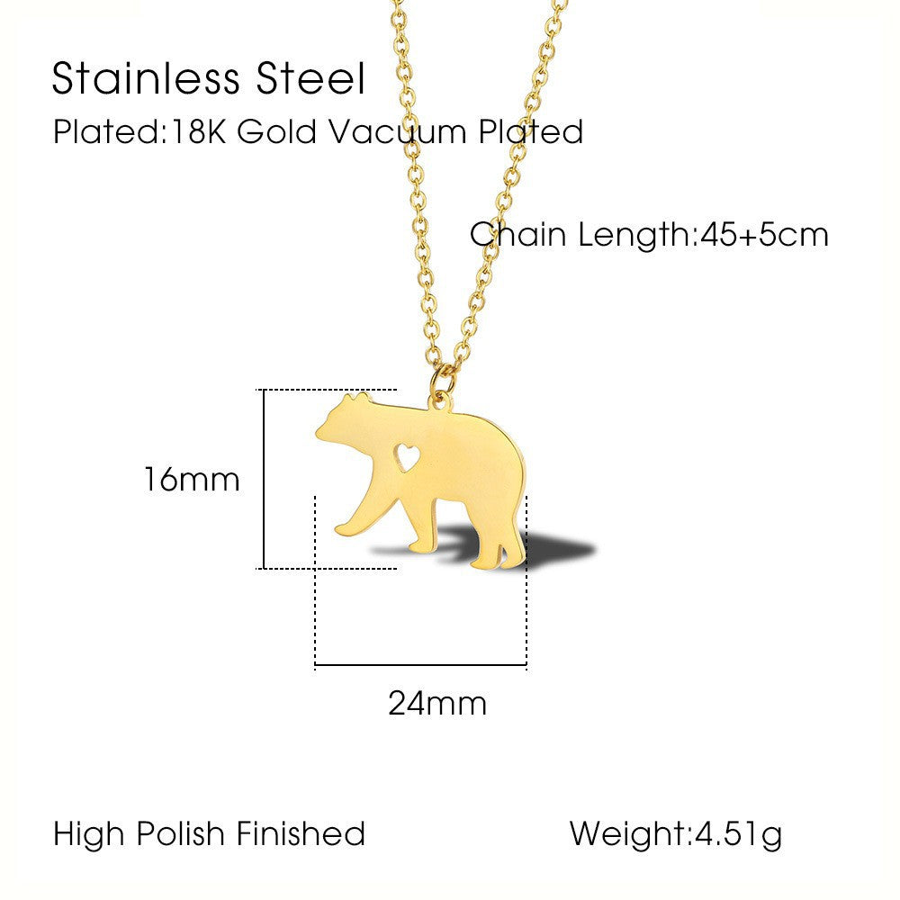 Women's Cartoon Animal Series Personalized Stainless Steel Necklace