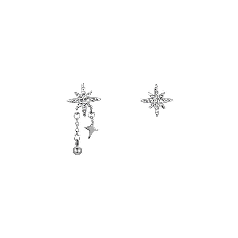 Women's Awn Star Ear Clip Design High-grade Exquisite Earrings