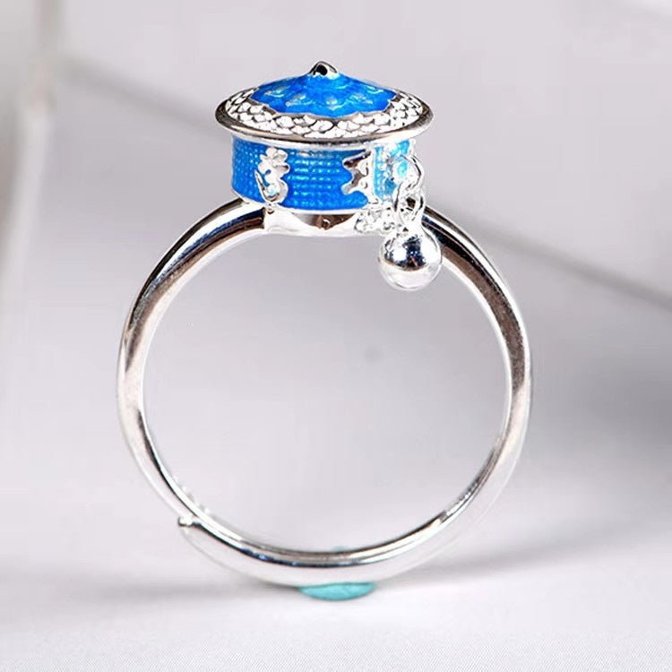 Creative Chinese Style Distressed Rotatable Retro Ring