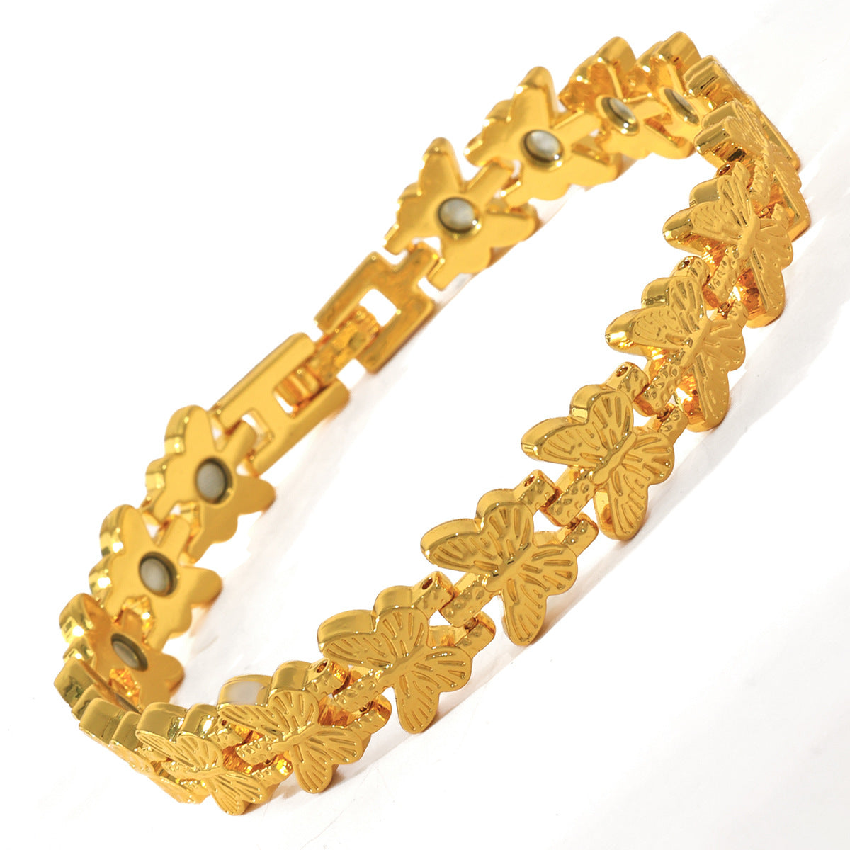 Women's Bronze Magnet Fashion Artistic Retro Detachable Bracelets