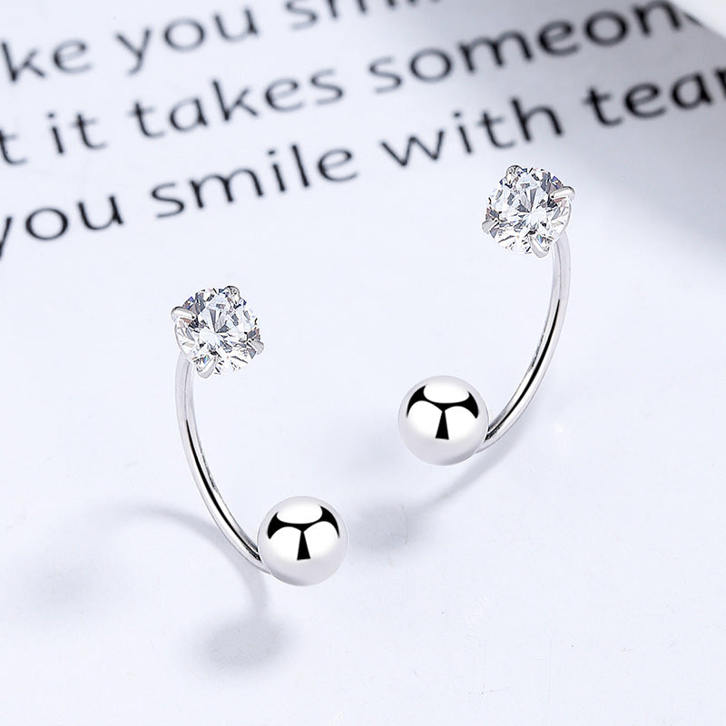 Ear Bone Female Zircon Thread Niche Earrings