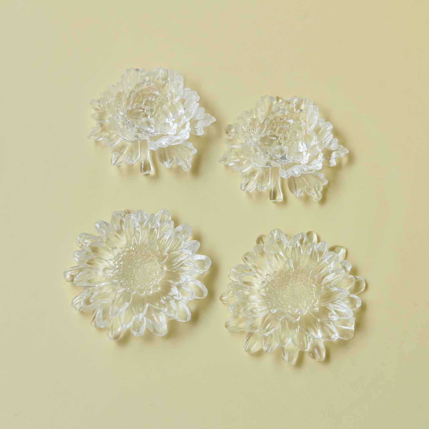 Simple Style Transparent Daisy Handmade Sweet Hair Earrings