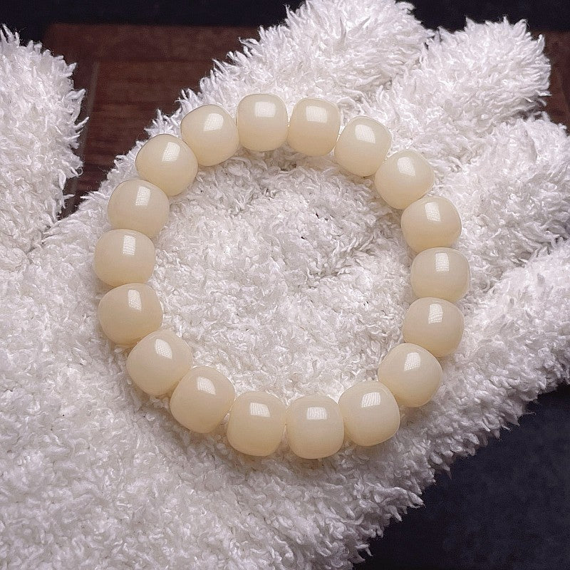 Women's & Men's Flowers Bodhi Pliable Temperament Hand Toy Charcoal Seed Crafts Single Bracelet
