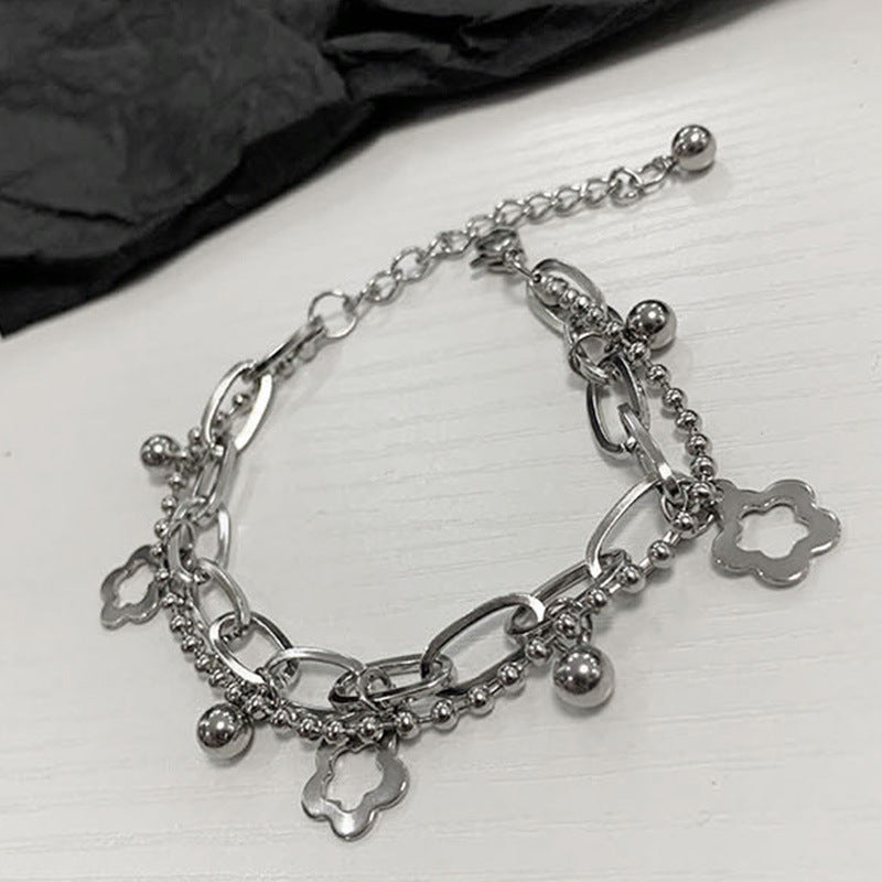 Small Flower Beads Double Layer Fairy Personality Bracelet