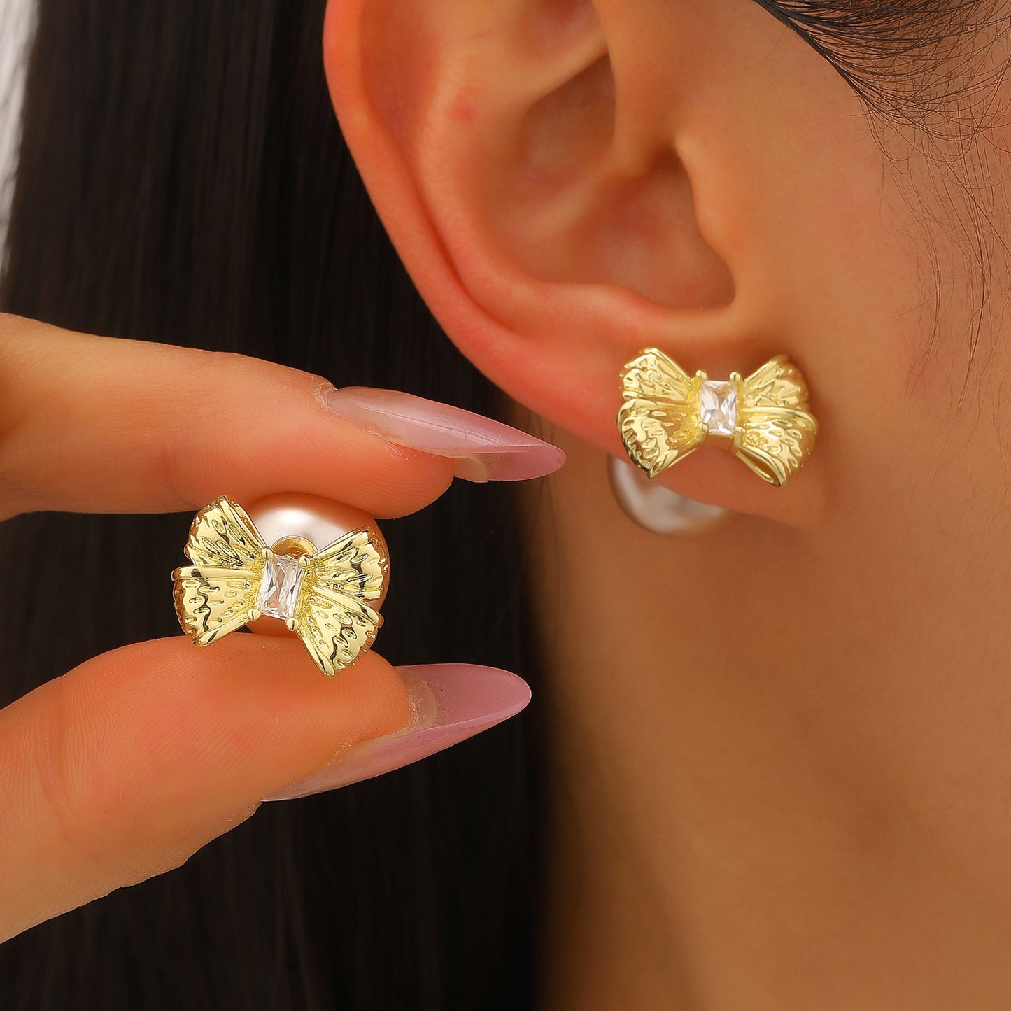 Exaggerated Big Pearl Shaped Female Style Creative Design Rings