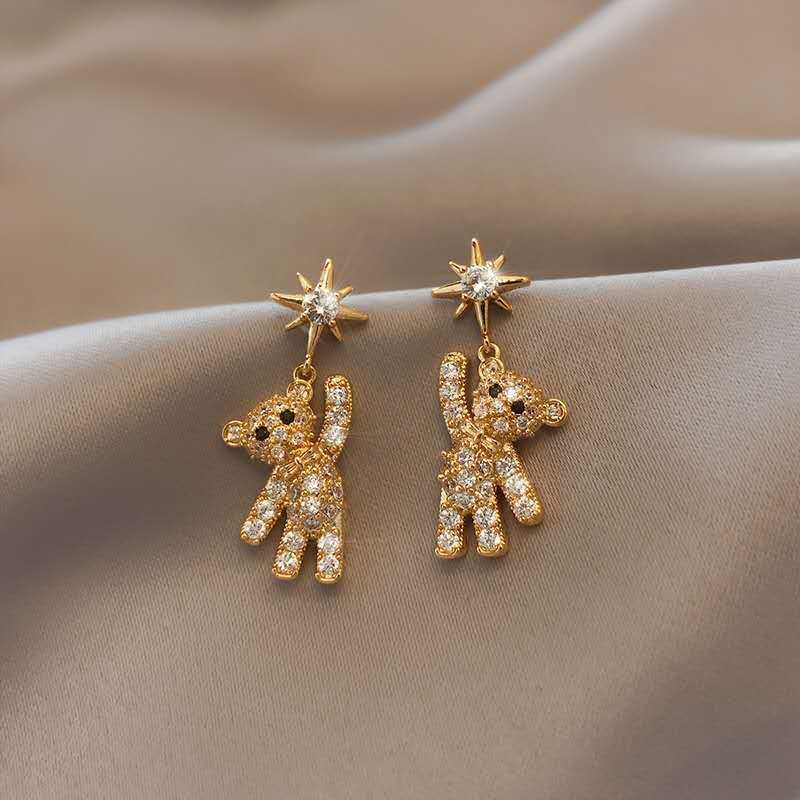 Elegant Zircon Butterfly Tassel Gentle Stylish Personality Stud Earrings