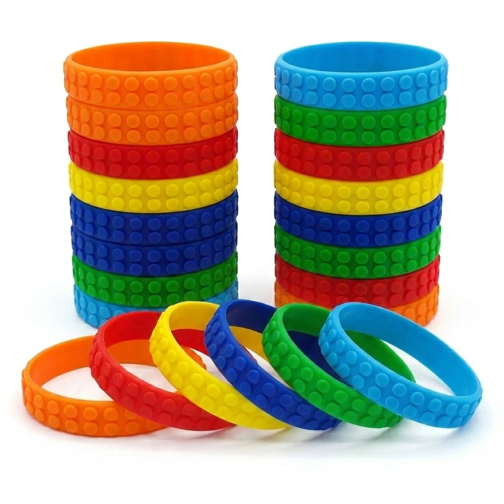 Children's Creative Building Blocks Convex Engraved Party Fun Bracelet