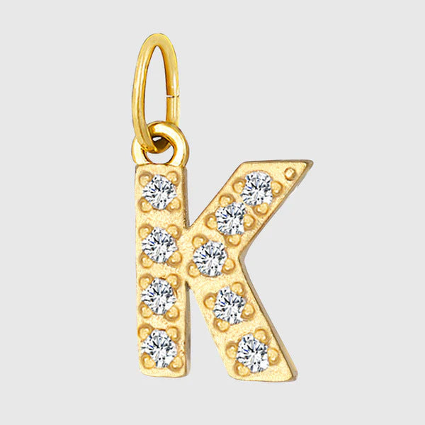 Letter Double Titanium Steel Rhinestone Zircon Earrings