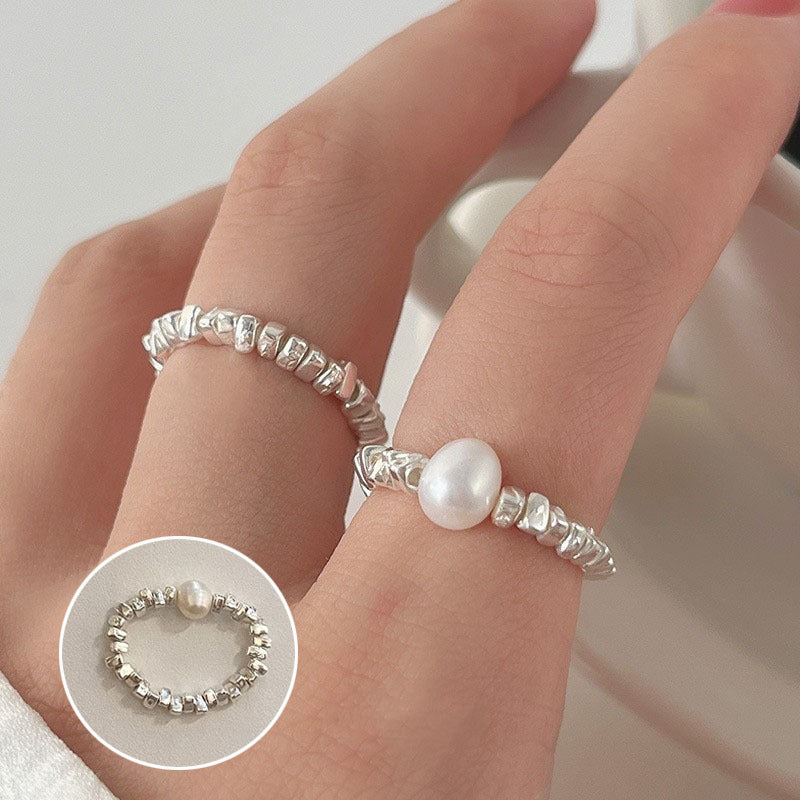 Women's Pull-out Adjustable Retro Fashion Flower Tassel Chain Ring