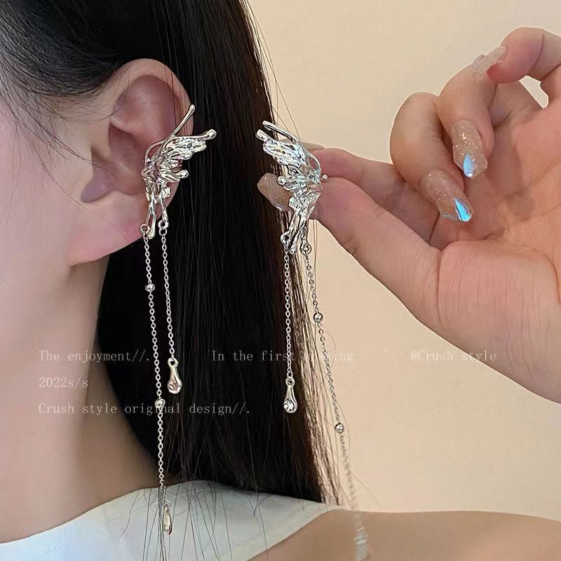 Women's Korean Style Sier Needle Elegant Pearl Love Heart Flowers Earrings