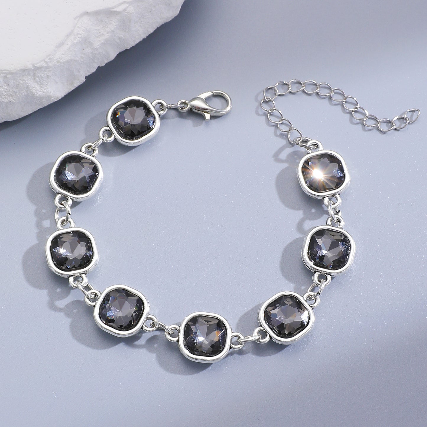 Sier Affordable Luxury Style Irregular Suit Geometric Fashion Design Sense Rings