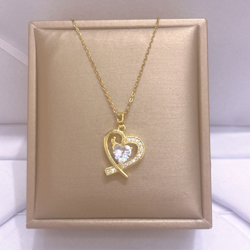 Women's Titanium Steel For Light Luxury Minority Design Necklace