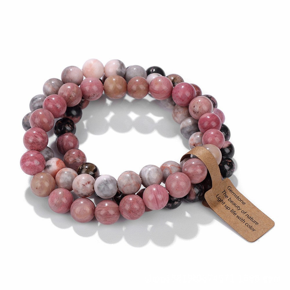 Women's & Men's Fashion Colorful Natural Stone Card Tigereye Bracelets